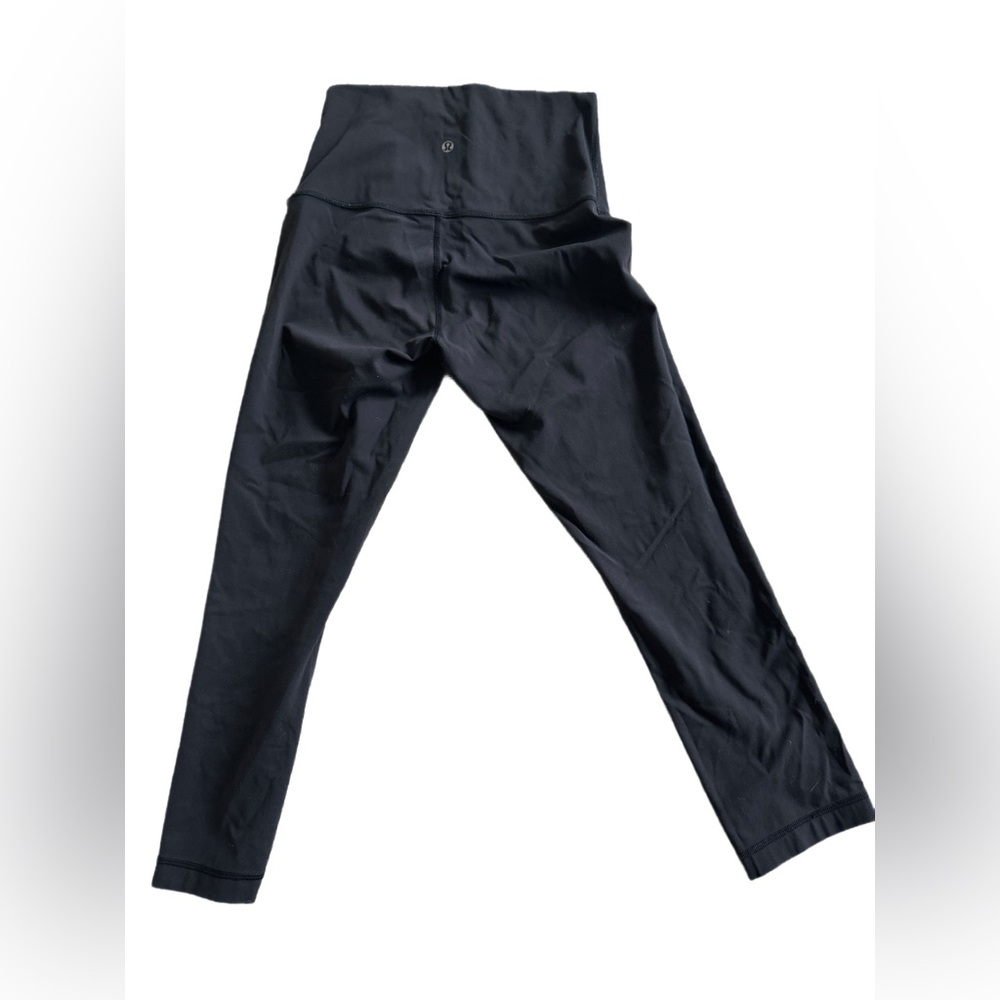 Lulu Lemon - size 6, black, high waisted, capri, leggings